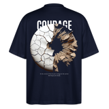 Şêwqî, Donut, 1st | Blaster, Oversize Bio T-Shirt, Unisex - Navy