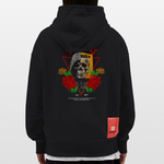 Şoreşvan, Totenkopf, 1st | Heavyweight Oversized Bio Hoodie, Unisex - SOLID BLACK