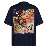 Azaroth2, Schmetterling, 1st | Blaster, Oversize Bio T-Shirt, Unisex - Navy