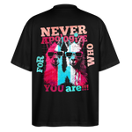 Tenjin, Alpaka, 1st | Blaster, Oversize Bio T-Shirt, Unisex - Schwarz