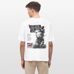 Zentharis, Bär, 1st | Blaster, Oversize Bio T-Shirt, Unisex - Weiß