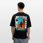 Fuxi, Wüste, 1st | Breezy, Oversized Unisex T-Shirt - Schwarz