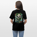 Persephi, Totenkopf, 1st | Essential, Relaxed Fit Unisex Bio T-Shirt - Schwarz