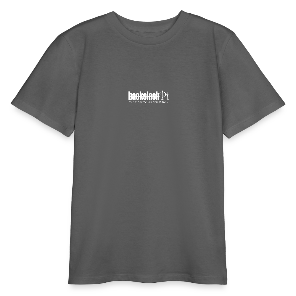 Kronan, Gesicht, 1st | Teenager Bio T-Shirt - Anthrazit
