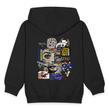 Tianlong, Gesicht, 1st | Kinder Zip Hoodie - Schwarz