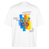 Nebularis, Schmetterling, 1st | Blaster, Oversize Bio T-Shirt, Unisex - Weiß