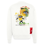 Neptaros, Zitrone, 1st | Heavyweight Oversized Bio Sweater, Unisex - OFF WHITE